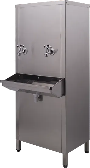 Bebedouro vertical Refriágua com reservatório e serpentina em aço inox 304